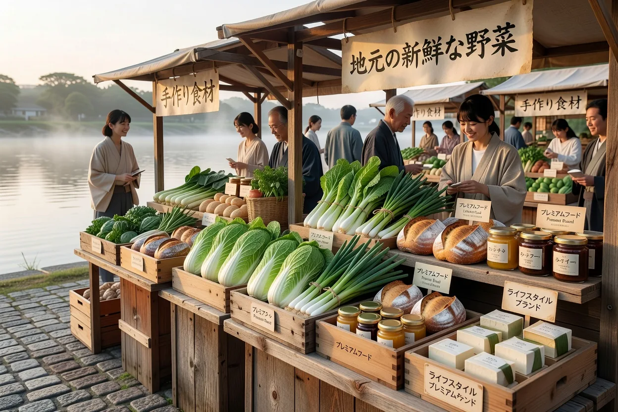 屋台のにぎわい